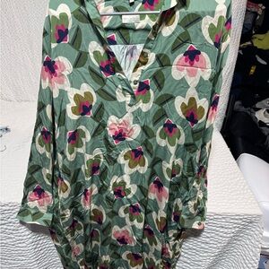 Elegant Floral Long Sleeve Dress